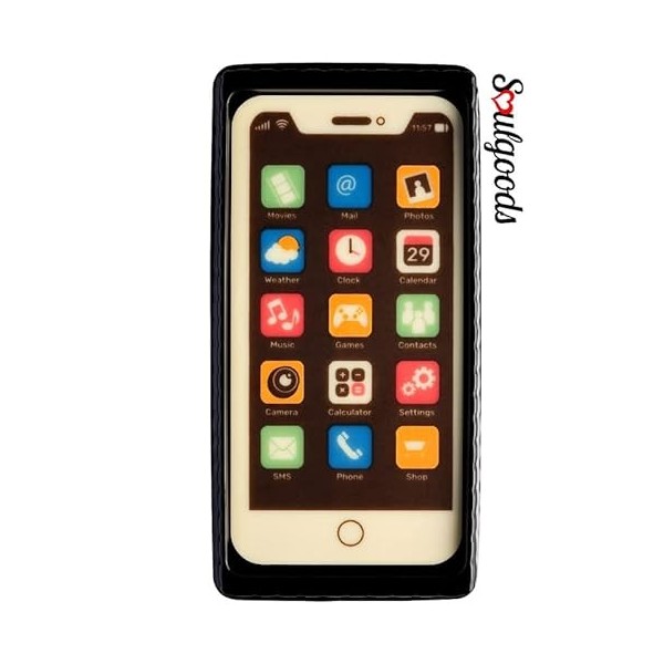 Chocolat pour téléphone portable - Chocolats iPhone | Téléphone comestible | Cadeau pour anniversaire, Pâques | Bonbons sans 
