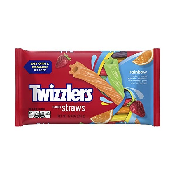 Twizzlers Rainbow Twists 1 12.4 OZ Pack by Y & S Candies [Foods]