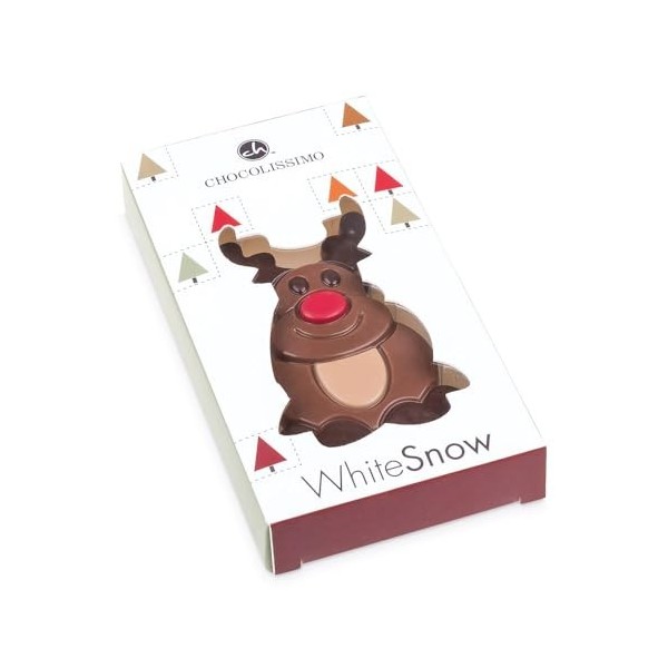 Renne individuel - Chocolat - Idée-cadeau - Offrir du chocolat de Noël - Homme - Femme - Anniversaire - Grand-père - Grand- m