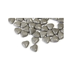 Générique - Dragées Mini Coeur Chocolat Couleur Gris 250 GR