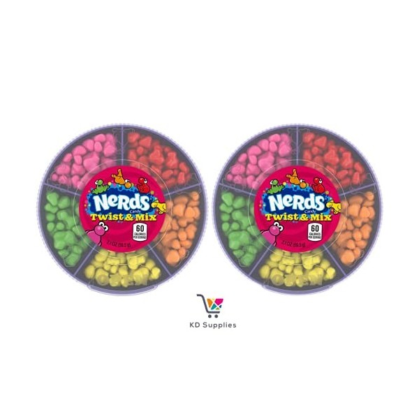 New Nerds Twist and Mix Lot de 2 bonbons fantaisie 60 ml