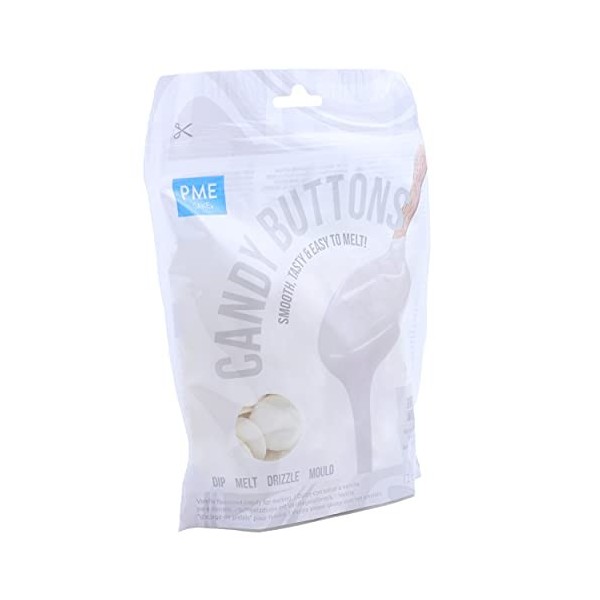 PME 10oz BLANC BRILLANT Bonbon Pistole Fond Sucettes Sucre Gâteau Déco tremper