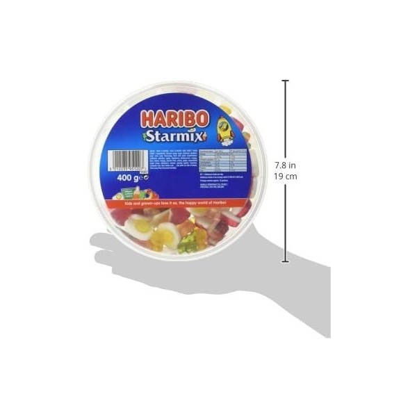 Haribo Starmix TBD365 Tambour à bonbons en vrac 400 g