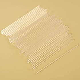 Bumdenuu 100 PièCes 4 Pouces Acrylique Bâtons de Sucette Tiges Acryliques RéUtilisables Claires pour Faire des Sucettes Gâtea