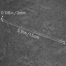 Lot de 100 bâtonnets de sucettes en acrylique transparent réutilisables de 15,2 cm pour faire des sucettes, des gâteaux, des 