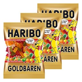 Haribo Or Ours, Lot de 3, Caoutchouc&nbsp;–&nbsp;Babyours&nbsp;–&nbsp;Vin en Caoutchouc, Fruit Caoutchouc en Sachet, Pochette
