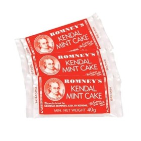 Kendal Mint Cake Romneys Lot de 3 boîtes de chocolat et barres blanches de 40 g