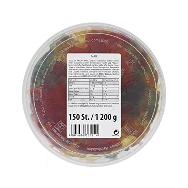 Haribo - Bonbons Bärlen en forme doursons - 150 par boîte