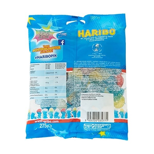 Haribo Schtroumpfs Pik Bonbons le Paquet 275 g
