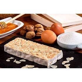 Turron dur Alicante, artisanal - Turron Espagnol 200 g - turron espagnol, touron, nougat 60%~65% dAmandes méditerranéen ma