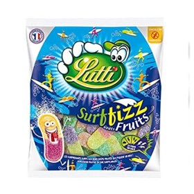 Lutti Bonbons Surffizz goûts fruits, extra acide - Le sachet de 200g