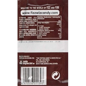 Space Dust Popping Candy, Cola Flavour, 10 packets by party bag sweets