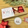 NostalGift.com - Joyeux noël - Cœurs "Merci AESH" au chocolat au lait et chocolat noir praliné