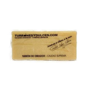 Turron nieve - massepain avec légère touche de citron naturel - 300 gr. - Turrones Fabián - Préparer et expédier de Jijona, A