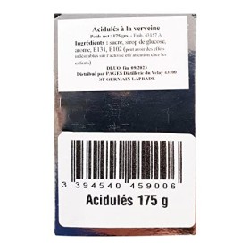 Distillerie Pagès - Bonbons acidulés à la Verveine - Sachet de 175g