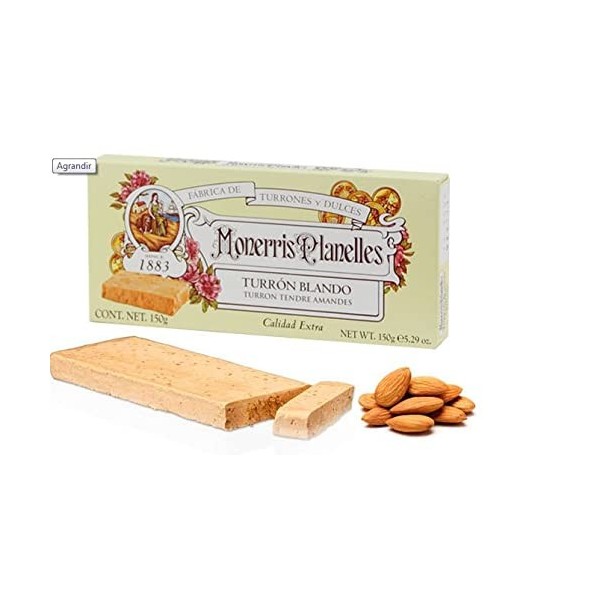 Turron tendre aux amandes