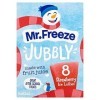 Mr Freeze Jubbly Lot de 2 sucettes glacées aux arômes naturels Fraise 16 x 62 ml