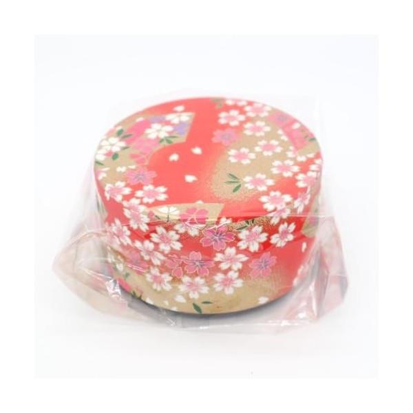 Bonbons de sucre japonais Konpeito avec boîte Yuzen - Sakura Rouge