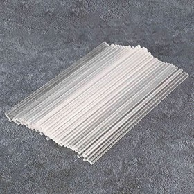 Doumneou 100 PièCes 6 Pouces Acrylique Bâtons de Sucette Tiges Acryliques RéUtilisables Claires pour Faire des Sucettes Gâtea