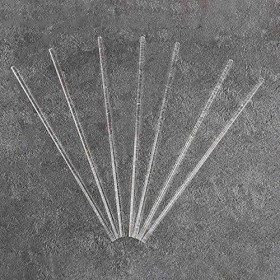 AIDIRui 100 PièCes 6 Pouces Acrylique Bâtons de Sucette Tiges Acryliques RéUtilisables Claires pour Faire des Sucettes Gâteau