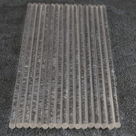 Voeecyttu 100 PièCes 6 Pouces Acrylique Bâtons de Sucette Tiges Acryliques RéUtilisables Claires pour Faire des Sucettes Gâte