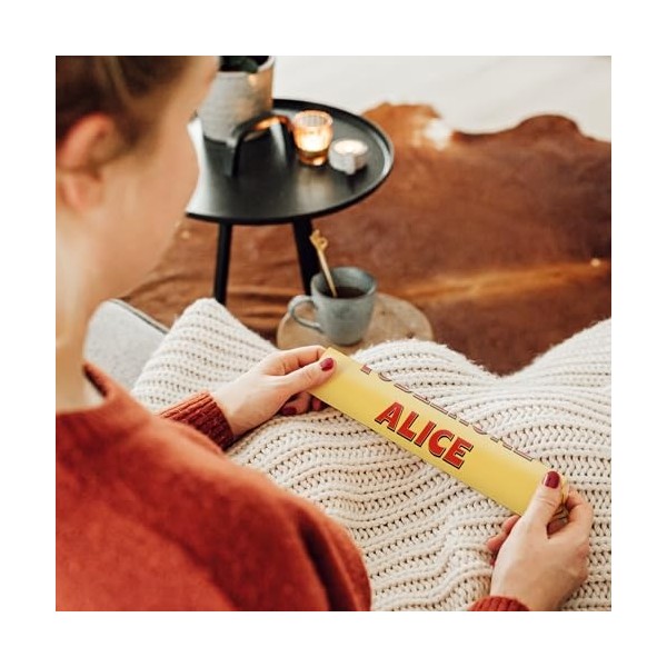 Toblerone personnalisée avec le nom - Personnalisez la barre Toblerone avec le nom de votre choix, chocolat au lait avec du n