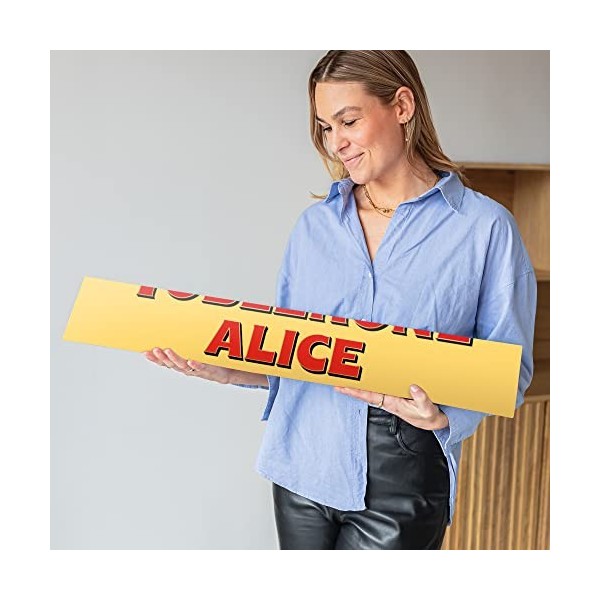 Toblerone personnalisée avec le nom - Personnalisez la barre Toblerone avec le nom de votre choix, chocolat au lait avec du n