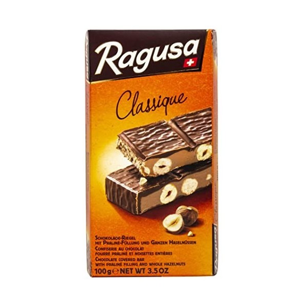 Camille Bloch Ragusa Classique, Confiserie au Chocolat Suisse, 100g