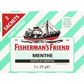 Fishermans Friend Menthe 3 sachets de 25g