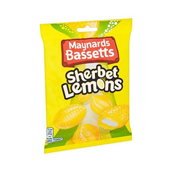 Maynards Bassetts Bonbons au Sorbet de Citron Sachet de 191 g - Lot de 6