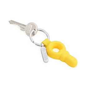 TROIKA HARIBO SCHNULLER - HB-K04/YE - Porte-clé HARIBO Schnuller sucette - Avec logo Haribo - Métal moulé, PVC - Jaune mat 