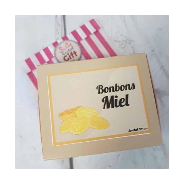 NostalGift.com - Boîte de bonbons miel - 200g