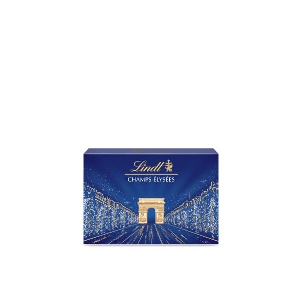 Lindt - Boîte CHAMPS-ÉLYSÉES - Assortiment de Chocolats au Lait - Idéal pour Noël, 184g