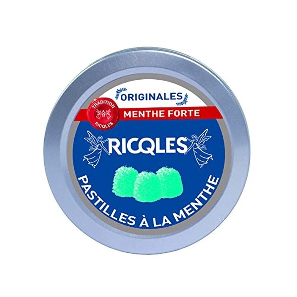 RICQLES -PASTILLES MENTHE SUCRE - Boîte 50g