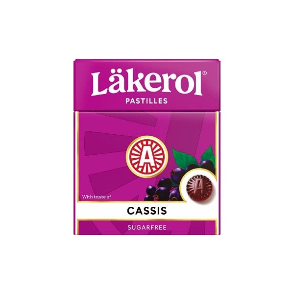 Cloetta Lakerol Cassis pastilles 4 Des boites of 25g