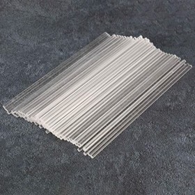 Qtynudy Lot de 100 bâtonnets de sucettes en acrylique transparent réutilisables pour la fabrication de sucettes, gâteaux, cho