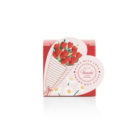 Venchi - Collection Saint-Valentin - Boîte Cadeau Cœur avec Chocolats au Lait et Extra Noir 75%, 40 g - Idée Cadeau - Sans Gl