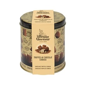 Boîte de Truffes au Chocolat noir et aux brisures de cookies 200g - La Belgique Gourmande