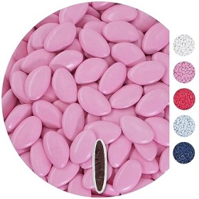 EinsSein 0,5kg Dragées chocolat mariage rose clair dragees baptême fille garcon communion aux amandes feter et recevoir fêter