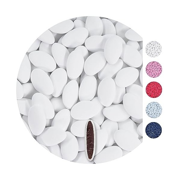 EinsSein 0,5kg Dragées chocolat mariage rose clair dragees baptême fille garcon communion aux amandes feter et recevoir fêter