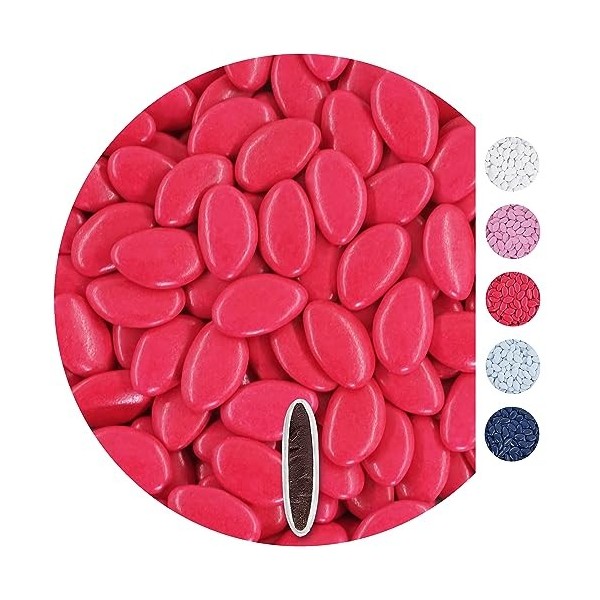 EinsSein 0,5kg Dragées chocolat mariage rose clair dragees baptême fille garcon communion aux amandes feter et recevoir fêter