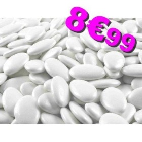 Reynaud Dragées Mariage - Dragée blanche au chocolat suprême 70% boite 500g environ 150 dragées 70% de cacao