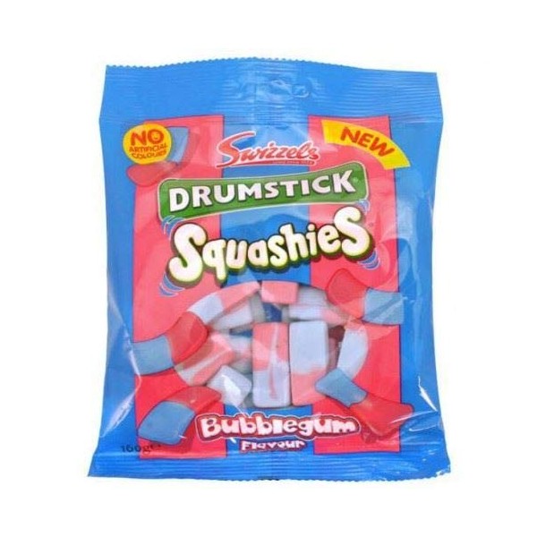 Squashies Drumstick Bubblegum - 145 g - Lot de 3