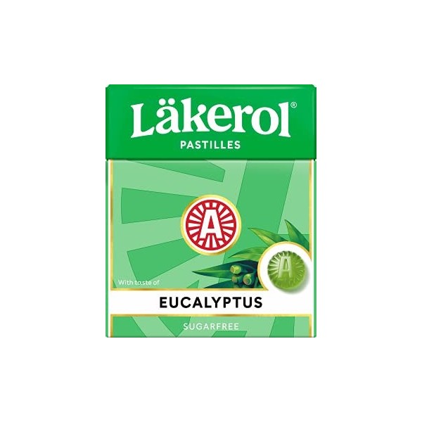 Cloetta Lakerol Eucalyptus pastilles 4 Des boites of 25g