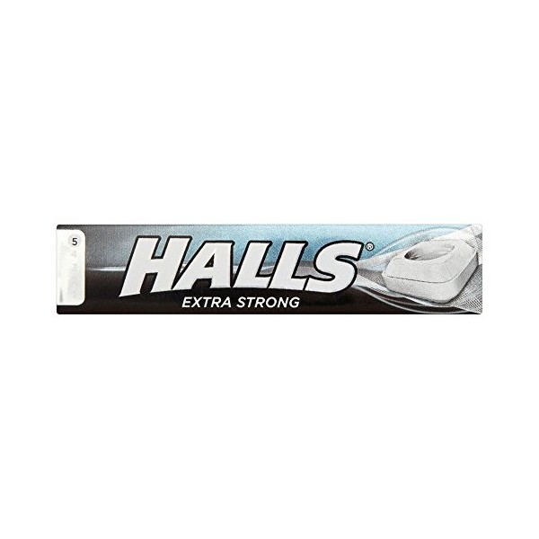 Halls - Bonbons à la menthe extra-forte - lot de 6 paquets de 35 g