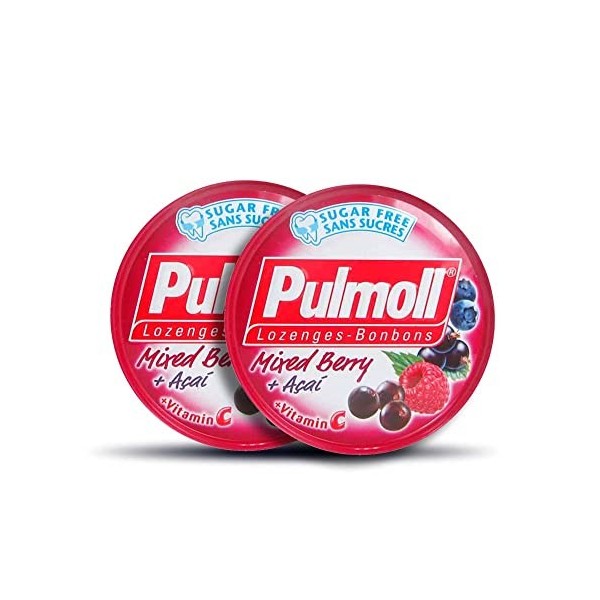 Pulmoll- Mixed Berry + Vitamine C Sans Sucre Lot De 2 Boites
