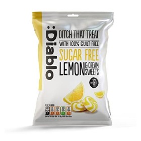 Diablo Sugar Free Lemon and Cream Sweets 75 g Pack of 4 