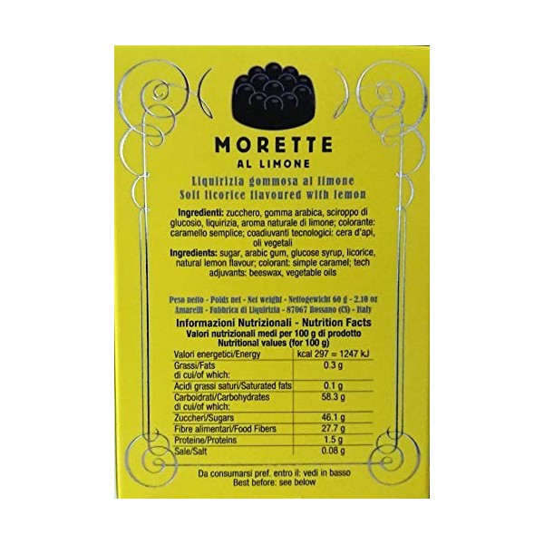 Morette au Citron - 60 gr - Liqurizia Amarelli
