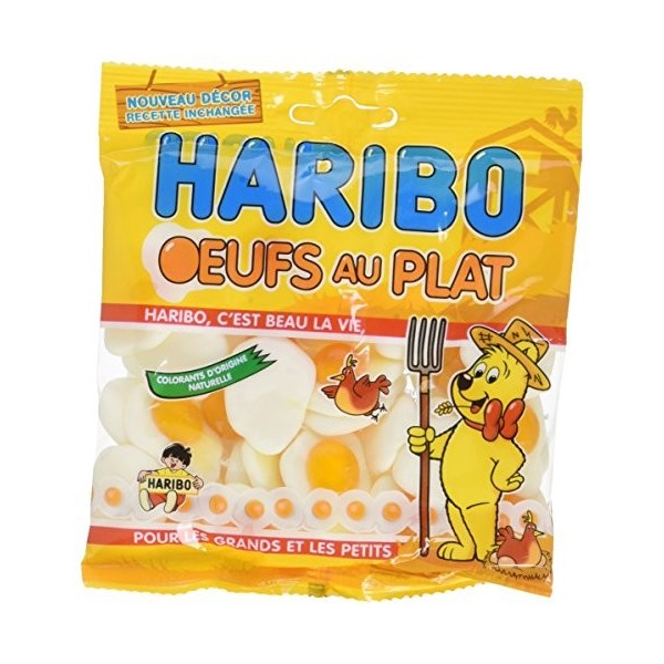 Haribo Oeufs au Plat 120 g - Lot de 10