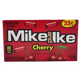 Mike and Ike Cherry Chewy Candy Boîte de 24 bonbons à mâcher 22 g